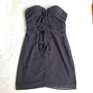 Guess black sweetheart strapless minidress sz 9